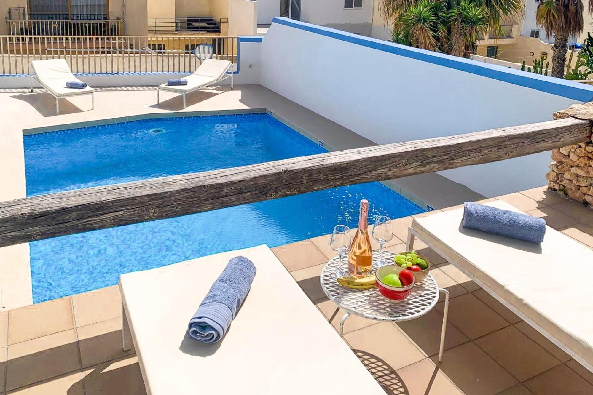 Pool & Sea Merill Apartments Mellieħa Exterior foto